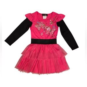 Jenna & Jessie Pink and Black Butterfly 🦋 Dress